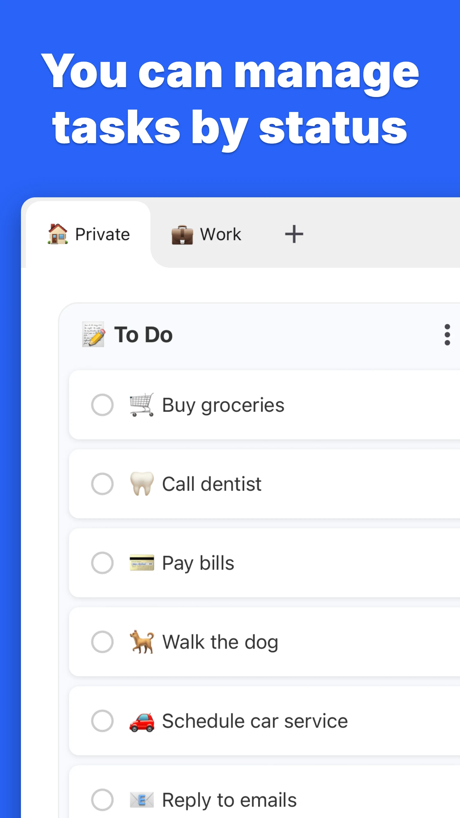 KanbanBoard - Organize tasks screenshot