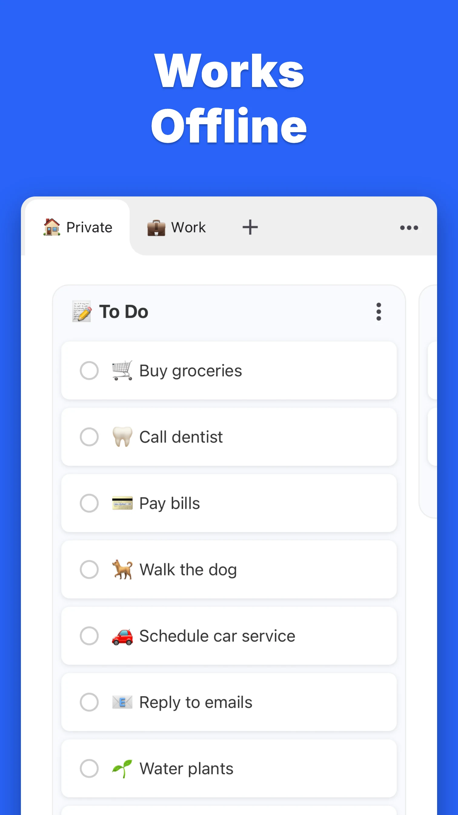 KanbanBoard - Organize tasks screenshot